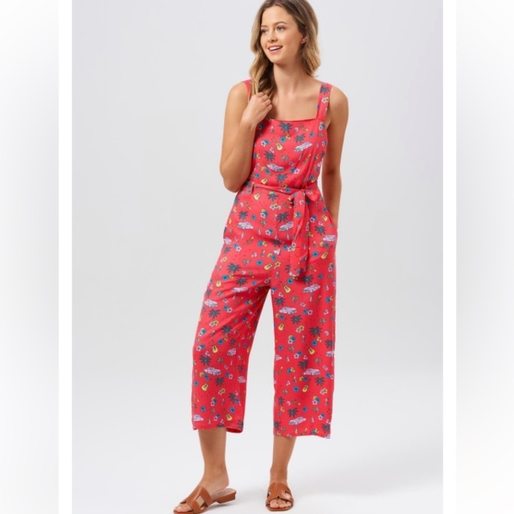 Sugarhill Brighton Millie Havana Crop jumpsuit Size 10‎